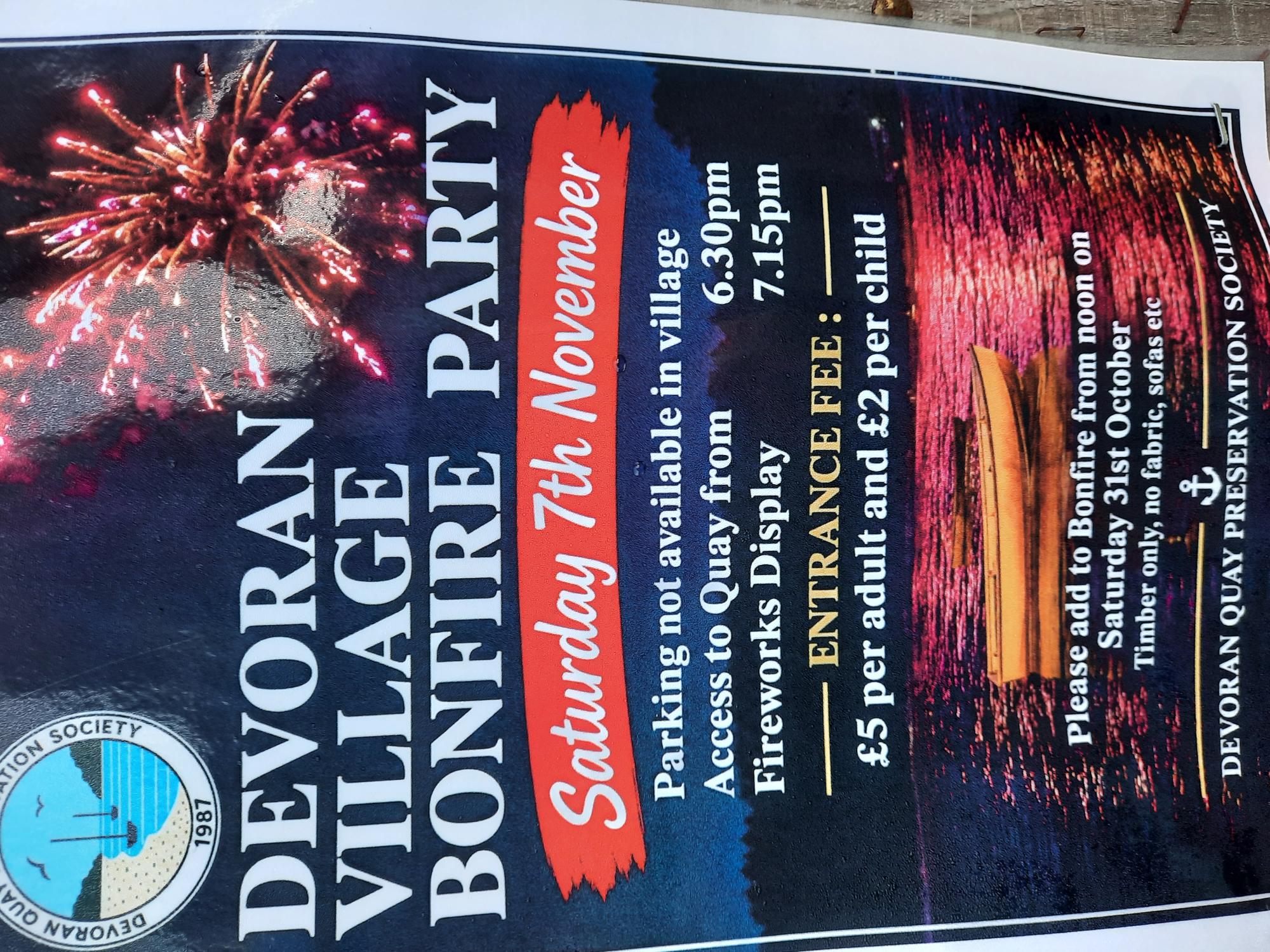 Devoran Quay Fireworks 